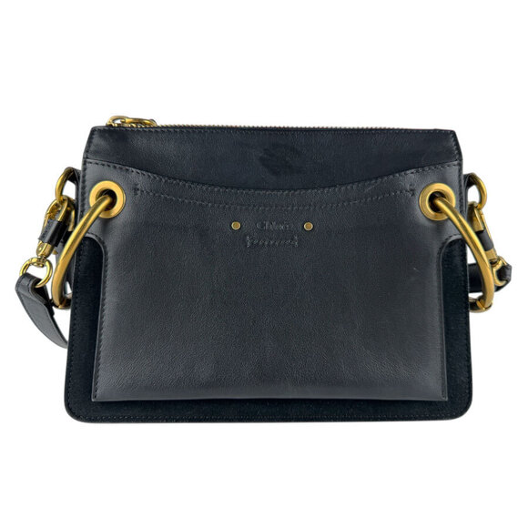 Chloe Handbags - Chloe Roy Shoulder Bag Leather Black